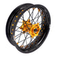 KKE 3.5/4.25 Supermoto Race Wheels For Suzuki RM125 1996-2007 RM250 1996-2008 Gold Nipples