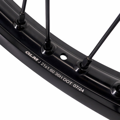 KKE Enduro 1.6*21" & 2.15*18" CNC Hub Electric Dirtbike Alloy Wheels Rims Fit STARK VARG All Black