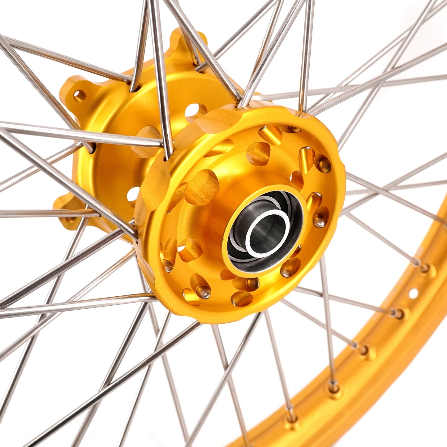 KKE 21 & 19 Wheels Gold Rims For SUZUKI RM125 2001-2007 RM250 2001-2008
