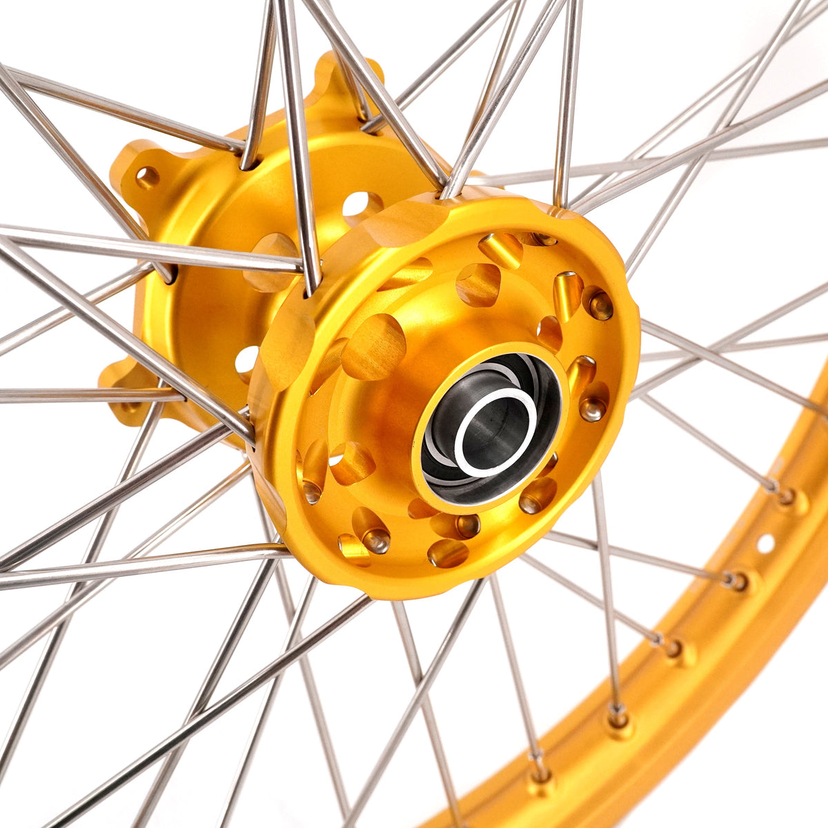 KKE 21 & 19 GLM Gold Wheels for SUZUKI RM125 RM250 1996-2000
