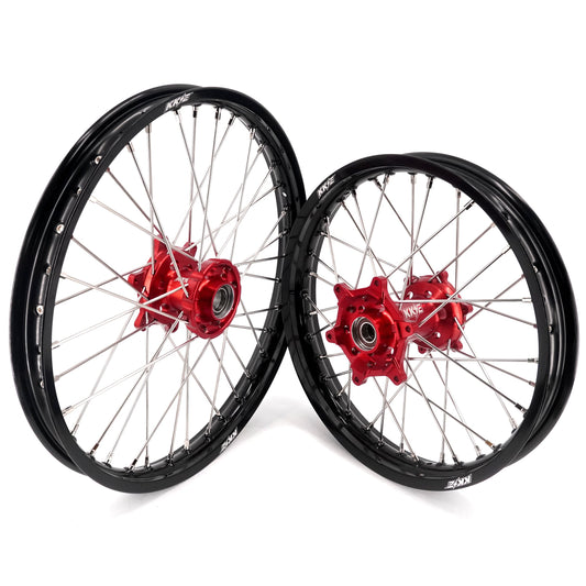 KKE 21 & 18 Spoked Enduro Wheels Rims Set FOR BETA RR 2013-2024 Red