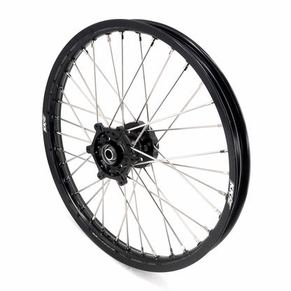 KKE 21/18 Enduro Dirtbike Wheel Rim For SUZUKI DRZ400 DRZ400S DRZ400E Black Hub & Rim