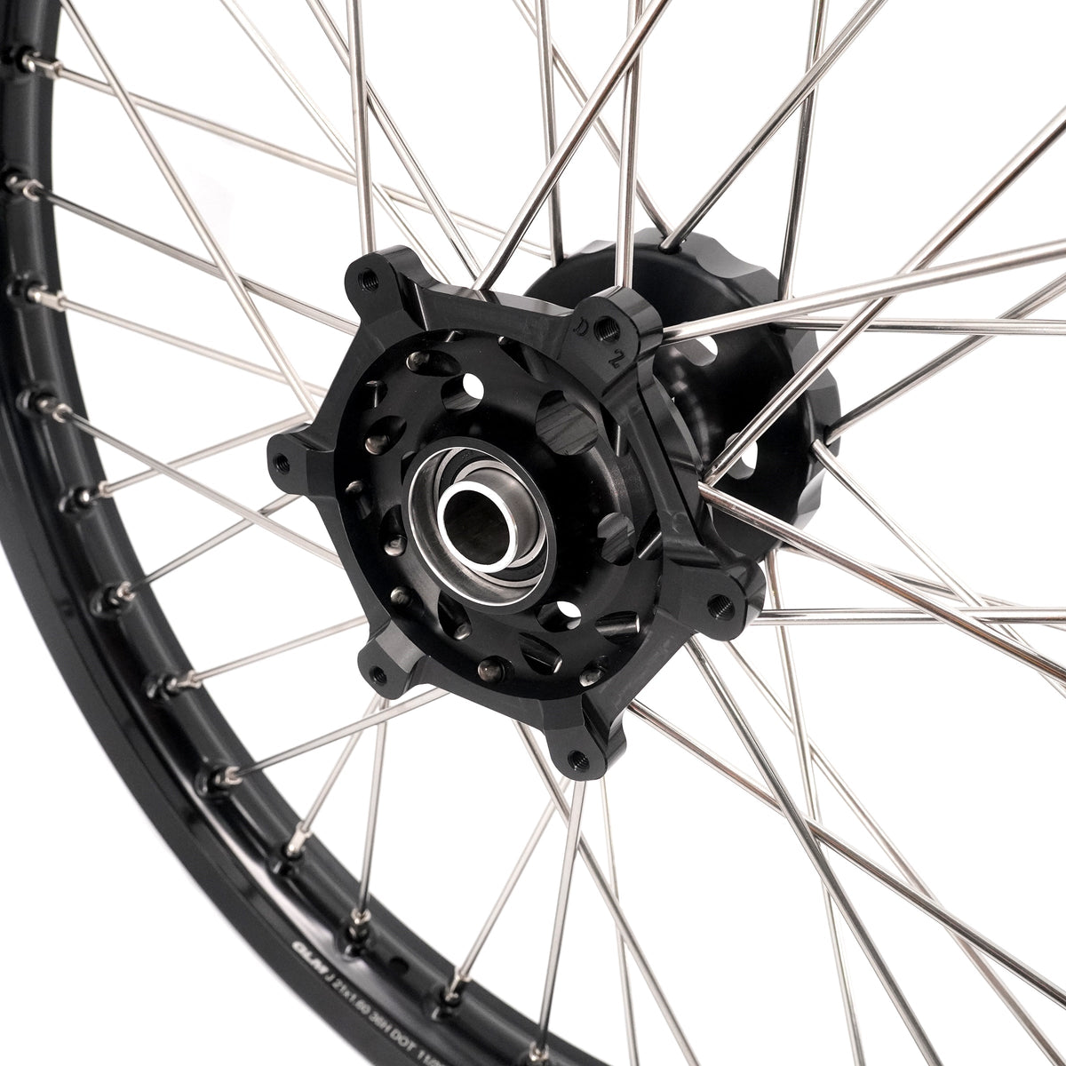 KKE 21/18 Enduro Off Road Wheels Rim Fit For SUZUKI DRZ400SM 2005-2024 Black Hub