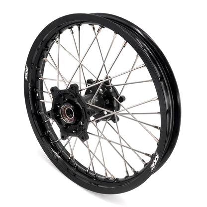 KKE 21/18 Enduro Dirtbike Wheel Rim For SUZUKI DRZ400 DRZ400S DRZ400E Black Hub & Rim