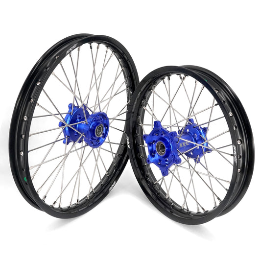 KKE 21 & 18 Enduro Wheels for YAMAHA WR250F 2001-2016 WR450F 2003-2015 Blue&Black 250mm Disc