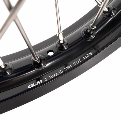 KKE 21 & 18 Spoked Enduro Wheels Rims Set FOR BETA RR 2013-2024 Red