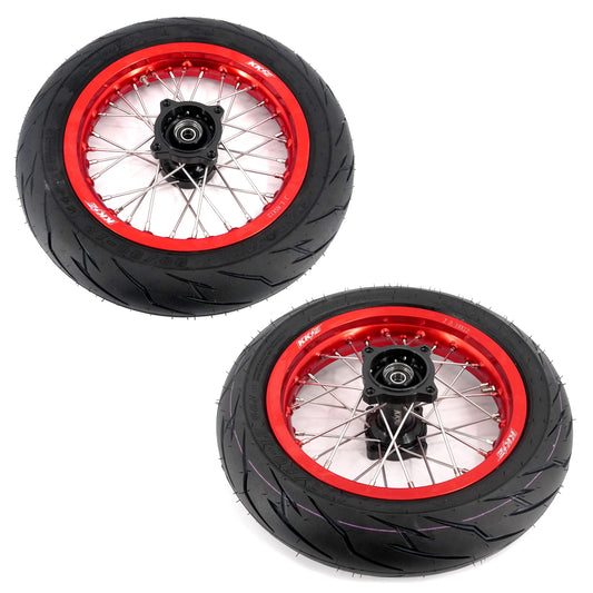 Pre-order KKE 1.85*12’‘ & 2.15*12’‘ E-Bike Mini Wheels Kit with Tires Fit For Rawrr Mantis X 2024-2025 Red Rims