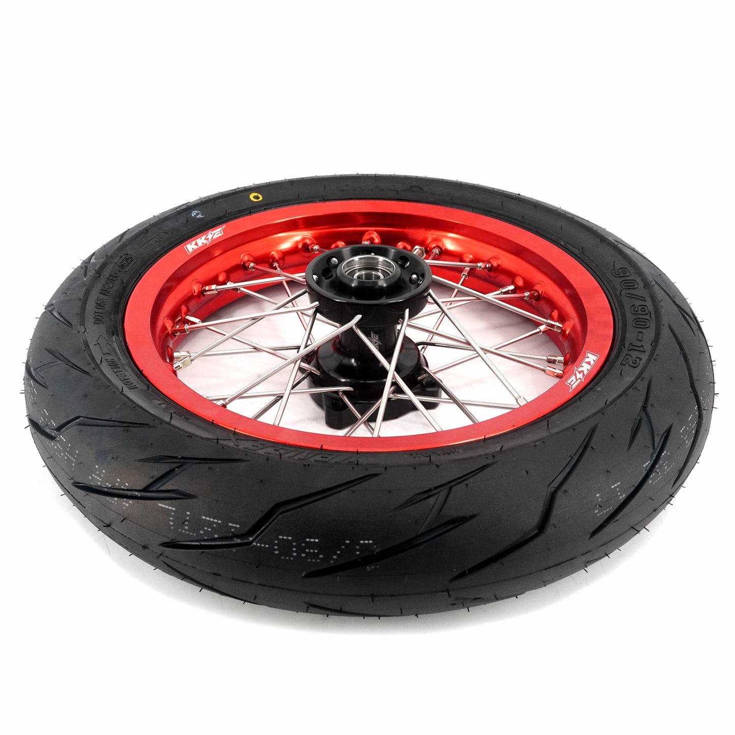 Pre-order KKE 1.85*12’‘ & 2.15*12’‘ E-Bike Mini Wheels Kit with Tires Fit For Rawrr Mantis X 2024-2025 Red Rims