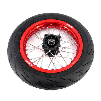 Pre-order KKE 1.85*12’‘ & 2.15*12’‘ E-Bike Mini Wheels Kit with Tires Fit For Rawrr Mantis X 2024-2025 Red Rims
