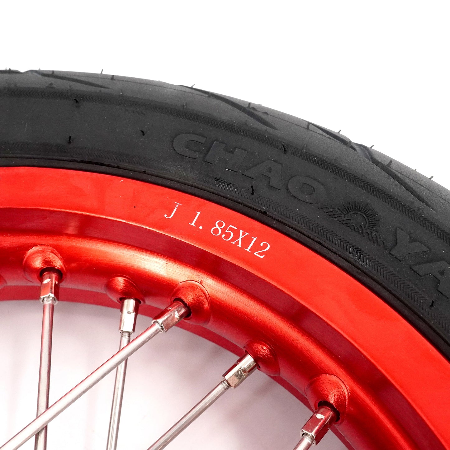 Pre-order KKE 1.85*12’‘ & 2.15*12’‘ E-Bike Mini Wheels Kit with Tires Fit For Rawrr Mantis X 2024-2025 Red Rims