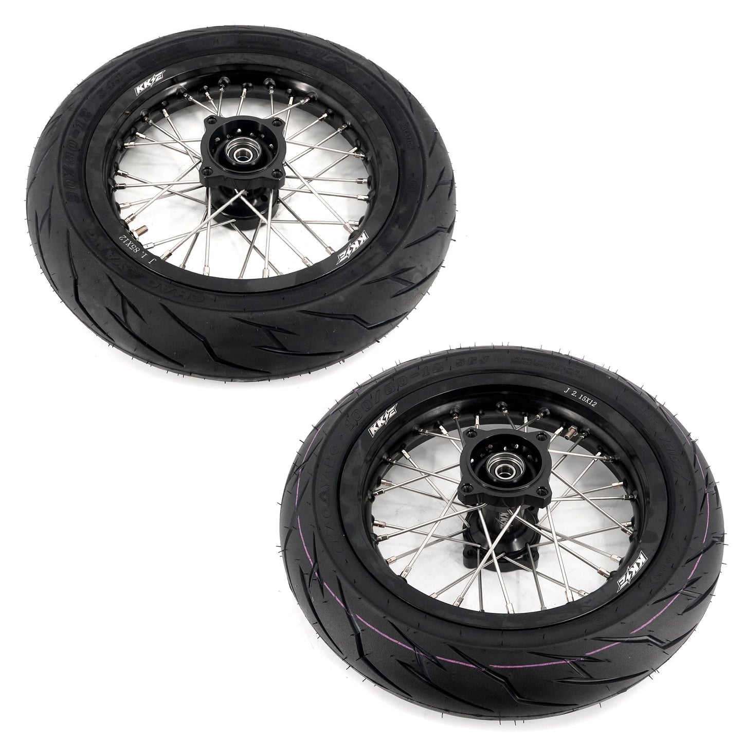 Pre-order KKE 1.85*12’‘ & 2.15*12’‘ E-Bike Mini Wheels Kit with Tires Fit For Rawrr Mantis X 2024-2025 Black