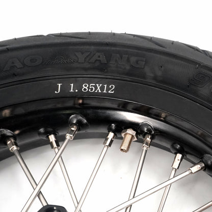 Pre-order KKE 1.85*12’‘ & 2.15*12’‘ E-Bike Mini Wheels Kit with Tires Fit For Rawrr Mantis X 2024-2025 Black