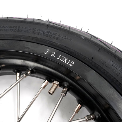 Pre-order KKE 1.85*12’‘ & 2.15*12’‘ E-Bike Mini Wheels Kit with Tires Fit For Rawrr Mantis X 2024-2025 Black