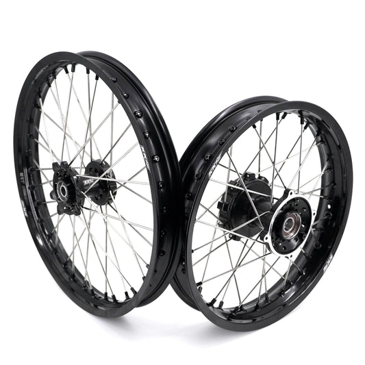KKE 1.85*21 & 2.5*18 Tubed Spoke Wheels Rims Fit KOVE 450 Rally/MX450 2022-2025/ 450 Enduro Re 2023-2025 Black Nipples