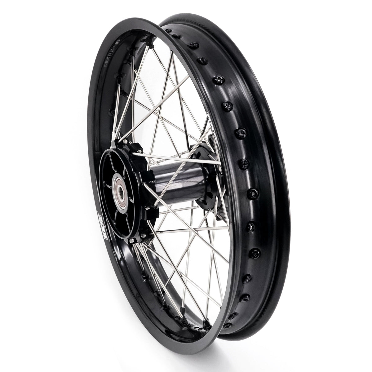 KKE 1.85*21 & 2.5*18 Fit CF MOTO 450MT Motorcycle Tubed Spoke Wheels Rims Black