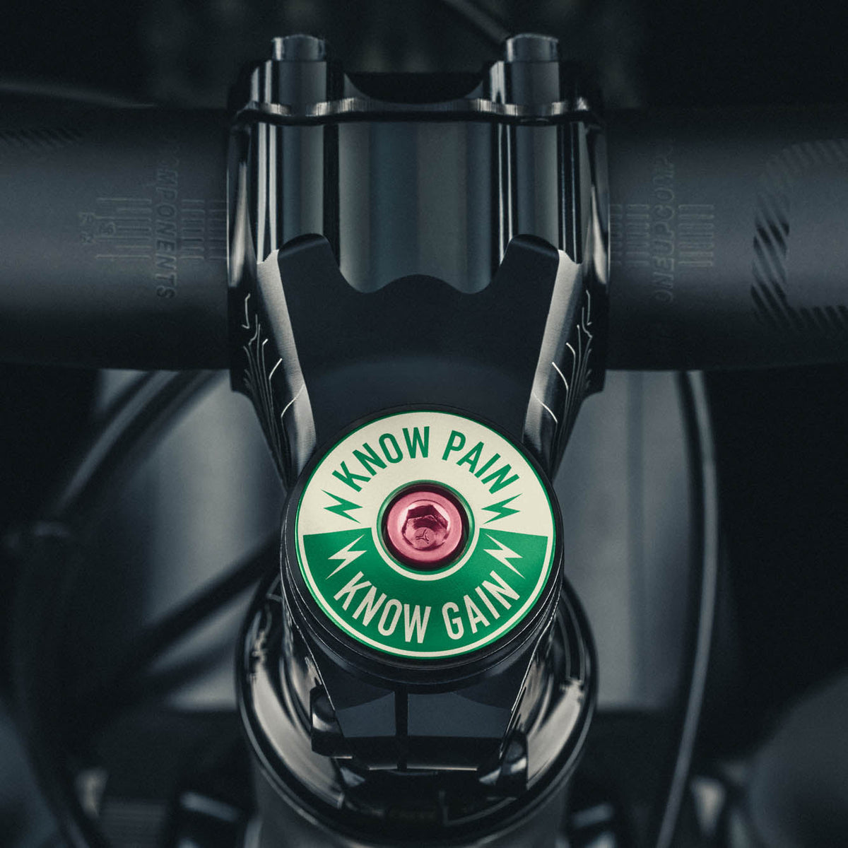Know Pain Know Gain - Bicycle Headset Cap