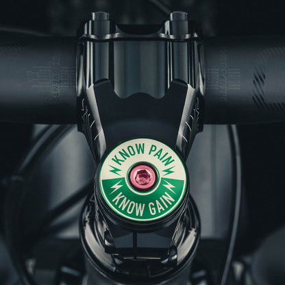 Know Pain Know Gain - Bicycle Headset Cap