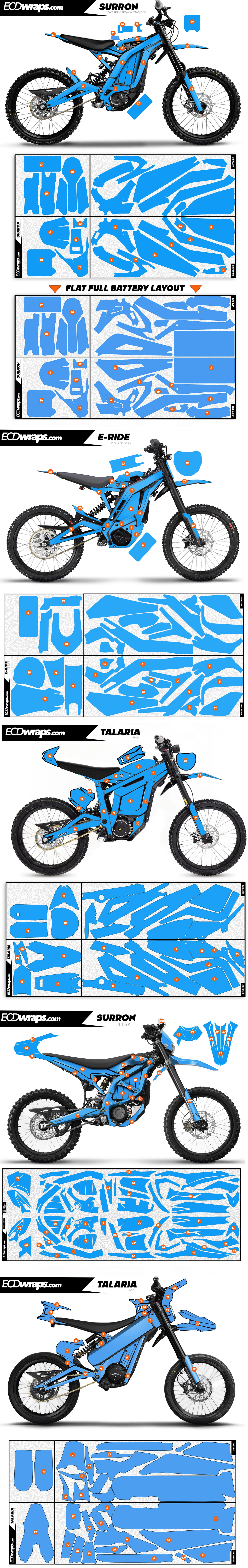 E Ride Pro Wrap Kits by ECDwraps.com