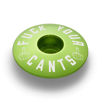 Fuck Your Cants Bicycle Headset Cap