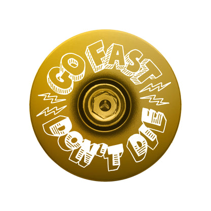 Go Fast Don't Die x Dispatch Custom Bicycle Headset Cap