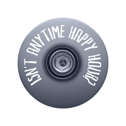 It's 5 of the Clock Anytime - Custom Bicycle Headset Cap
