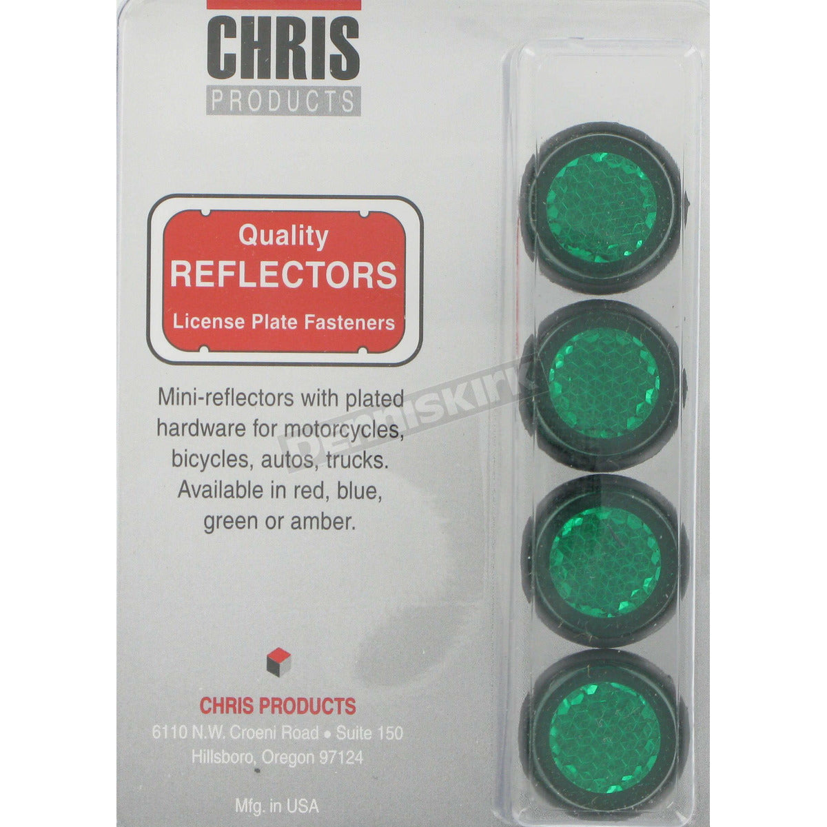 Green License Plate Reflectors