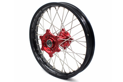 KKE 21 & 18 Enduro Wheels Rims for Husqvarna TE TC FE FC SMR TXC  2000-2013 Red Hubs