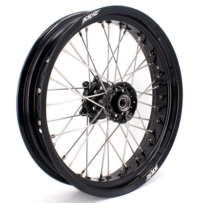 KKE 17 Inch Supermoto Rims for Honda CRF250R 04-13 CRF450R 02-12 Black