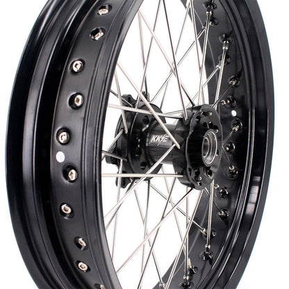 KKE 17 Inch Supermoto Rims for Honda CRF250R 04-13 CRF450R 02-12 Black