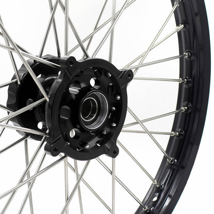 KKE 21 & 19 Wheels for HUSQVARNA TE TC FE FC SMR TXC 2000-2013 Black