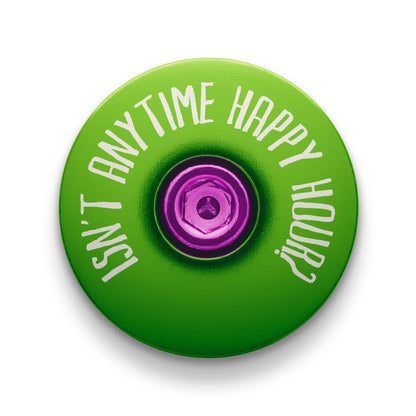 It's 5 of the Clock Anytime - Custom Bicycle Headset Cap