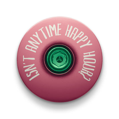 It's 5 of the Clock Anytime - Custom Bicycle Headset Cap