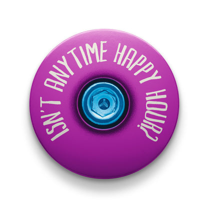 It's 5 of the Clock Anytime - Custom Bicycle Headset Cap