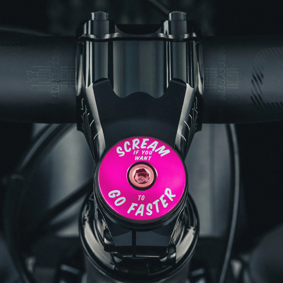 Scream If You Want to Go Faster - Bicycle Headset Cap