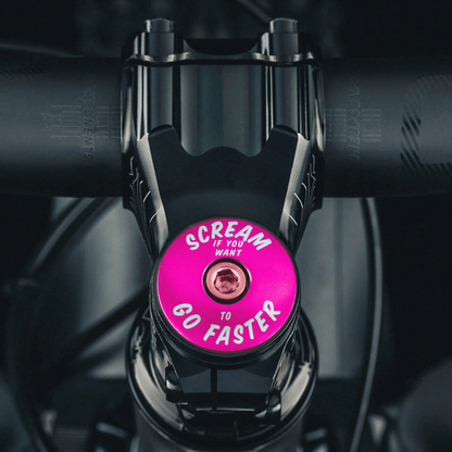 Scream If You Want to Go Faster - Bicycle Headset Cap