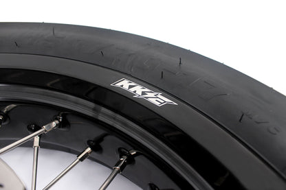 KKE CUSH DRIVE 3.5/4.25*17in. Supmermoto Wheels Kit For SUZUKI DRZ400SM 2005-2024 CST Tires
