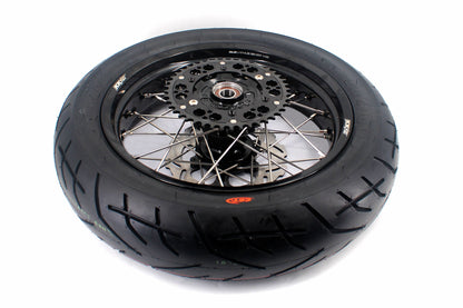 KKE CUSH DRIVE 3.5/4.25*17in. Supmermoto Wheels Kit For SUZUKI DRZ400SM 2005-2024 CST Tires