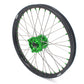 KKE 1.6*21 & 2.15*19 Wheels Rims Fit Kawasaki KX450 2019-2024 KX450X 2021-2024 Green Nipples