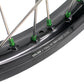 KKE 1.6*21 & 2.15*19 Wheels Rims Fit Kawasaki KX450 2019-2024 KX450X 2021-2024 Green Nipples