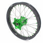 KKE 1.6*21 & 2.15*19 Wheels Rims Fit Kawasaki KX450 2019-2024 KX450X 2021-2024 Green Nipples