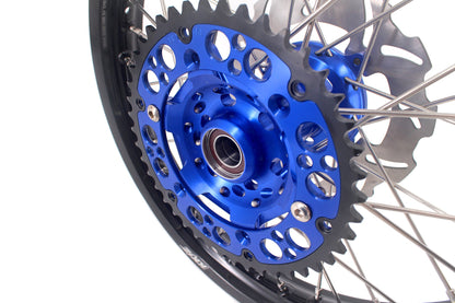 KKE 21 & 18 Motorcycle Dirt Wheels For KAWASAKI KX125 KX250 1993-2002 Blue Hub Disc