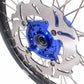 KKE 21 & 18 Motorcycle Dirt Wheels For KAWASAKI KX125 KX250 1993-2002 Blue Hub Disc