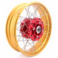 VMX 21" 18" Tubeless Rims Fit Honda Africa Twin CRF1100L 2020-2023 Red Hubs Gold Rims