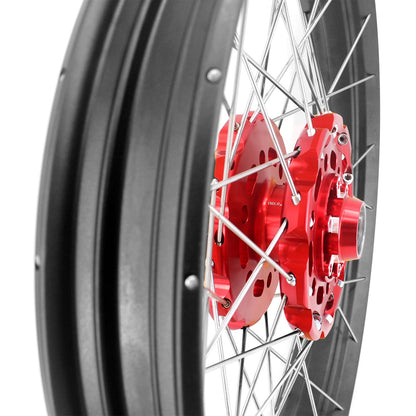 VMX-Racing Red Hub & Black Rim Tubeless Wheels Fit For HONDA Africa Twin CRF1000L 2016-2020 21in. & 18in.