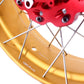 VMX 21/18 Tubeless Rims Fit Honda XL750 Transalp 2023-2024 Red Hub & Gold Rim