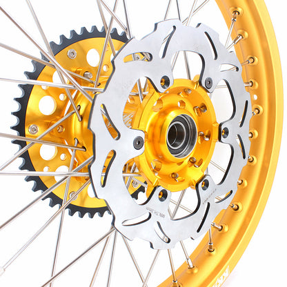 KKE 21 & 19 Wheels Gold Rims For SUZUKI RM125 2001-2007 RM250 2001-2008