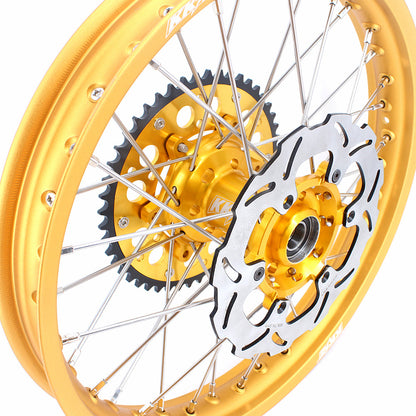KKE 21 & 19 Wheels Gold Rims For SUZUKI RM125 2001-2007 RM250 2001-2008
