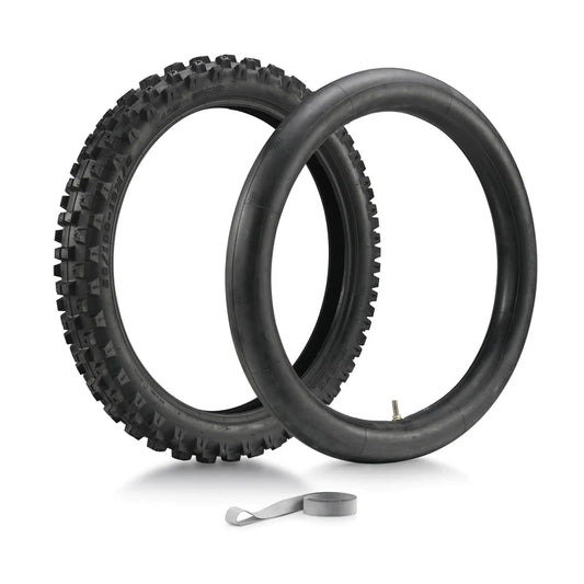 SHE7071 - 80/100-19" Fatty(off-road) Front Tire +Tube+Rim Stripe - All Models