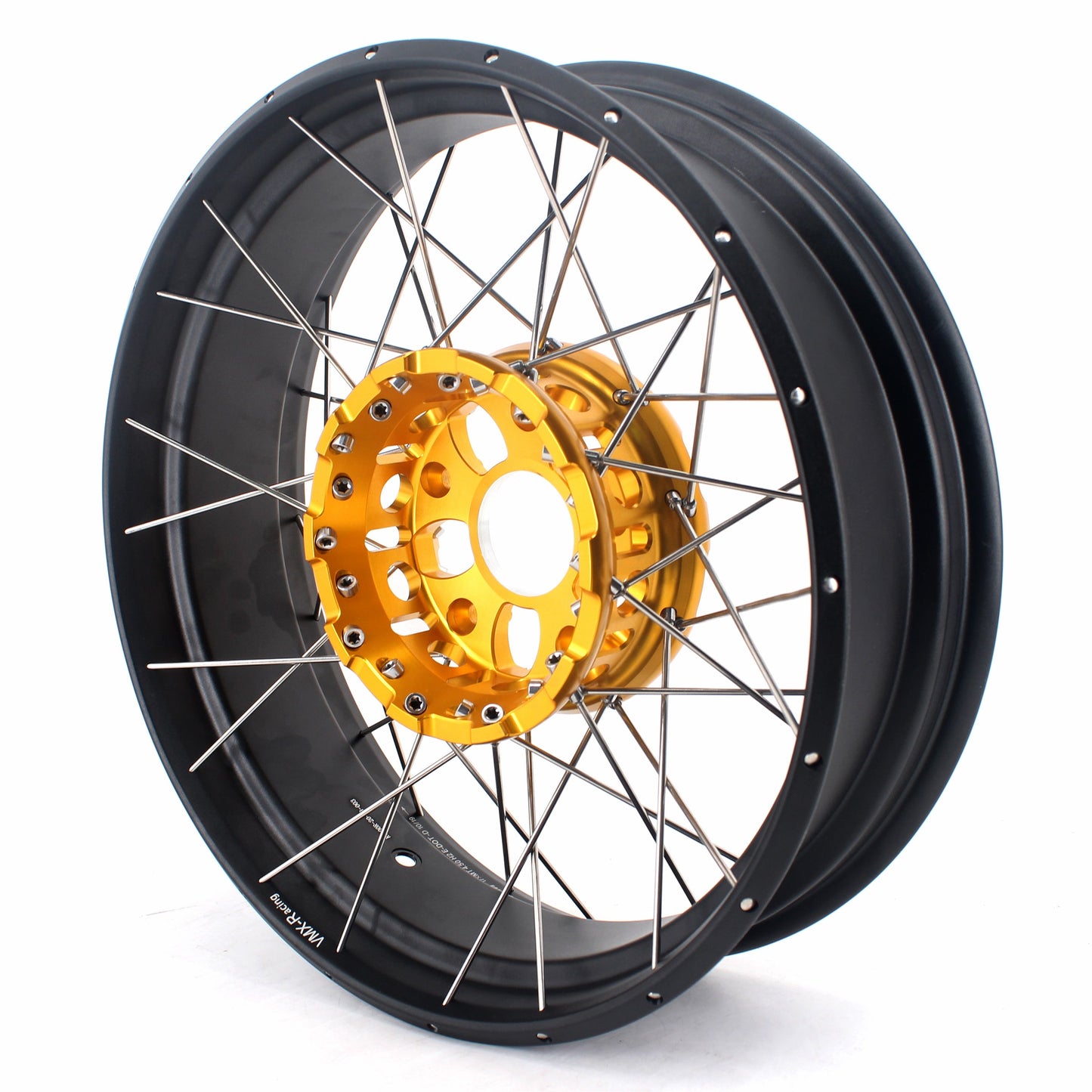 VMX 19" 17" Tubeless Wheels For BMW R1200GS R1200GS Adventure 2013-2020 Gold Hub&Black Rim