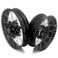 VMX 19" 17" Inch Tubeless Rims for BMW R1200GS R1200GS Adventure 2013-2020 Black Hub & Black Rim